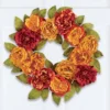 Collections Etc Artificial Fall Peony Hanging Door Wreath -Home Decor Store GUEST 00087ece dc00 4b6a af82 981b885d5b01