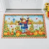 Collections Etc Scarecrow Pumpkin Harvest Printed Doormat 1'6"x2'6" -Home Decor Store GUEST 06c1a51a 1010 407c 905e b33900de47b7