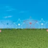 Collections Etc Patriotic Stars Border Garden Stakes - Set Of 4 -Home Decor Store GUEST 072bfc50 50e1 4b75 8d4a 0364fa391bfc