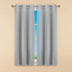Collections Etc Linen Look Curtain Panel