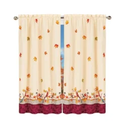 Collections Etc Fall Leaves Bird Curtains -Home Decor Store GUEST 1915e3bb 6313 4283 ad3a b1dd1720dd05
