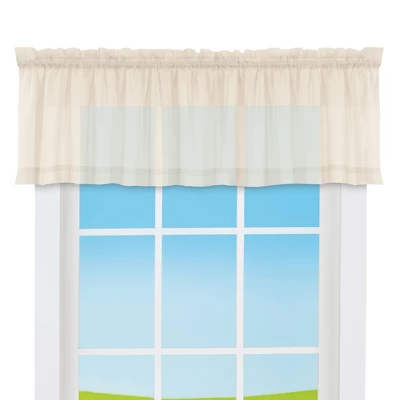 Collections Etc Elegant Sheer Voile Rod Pocket Window Valance 5 Collections Etc Elegant Sheer Voile Rod Pocket Window Valance - Image 3