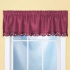 Collections Etc Elegance Scroll Embroidered Cut-Out Window Valance With Rod Pocket Top For Easy Hanging, 58" W X 13" L 2 Collections Etc Elegance Scroll Embroidered Cut-Out Window Valance With Rod Pocket Top For Easy Hanging, 58" W X 13" L -Home Decor Store GUEST 1ec910f4 631b 4fa2 993f 7edc3e0d5a66