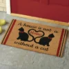 Collections Etc Cat Home Novelty Coco Doormat 1'6"x2'6" Brown 1 Collections Etc Cat Home Novelty Coco Doormat 1'6"x2'6" Brown -Home Decor Store GUEST 23aad017 e12b 4c5b a4c5 e68ddfe78c63