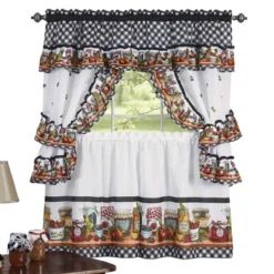 Collections Etc Mason Jars Kitchen Rod Pocket Window Curtain Set 7 Collections Etc Mason Jars Kitchen Rod Pocket Window Curtain Set -Home Decor Store GUEST 281613f9 4f4a 4f4d 91a1 651819aa5c48