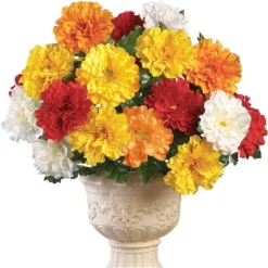 Collections Etc Artificial Multicolor Zinnia Bushes Stakes - Set Of 3 14 Collections Etc Artificial Multicolor Zinnia Bushes Stakes - Set Of 3 -Home Decor Store GUEST 28310aa0 1433 4015 b129 4072bb2cd734