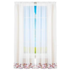 Collections Etc Ruffled Bright Butterfly & Flower Trim Window Drapes 5 Collections Etc Ruffled Bright Butterfly & Flower Trim Window Drapes -Home Decor Store GUEST 3e1cde6b 6ab1 4460 9fc9 243e4f59b612