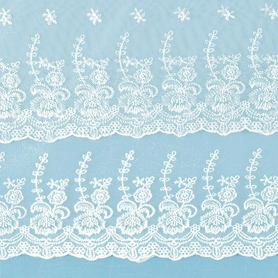 Collections Etc Lace Accent Curtain Set 5 Collections Etc Lace Accent Curtain Set - Image 3