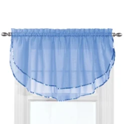 Collections Etc Elegance Sheer Ascot Window Valance, Allows Light To Enter While Maintaining Privacy - Decorative Accent For Any Room In -Home Decor Store GUEST 5153ec53 2df0 48b1 b6e9 d7543ea11748