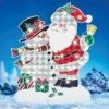 Collections Etc Festive LED Lighted Snowman And Santa Garden Stake -Home Decor Store GUEST 56870cdb f151 4705 ba91 a8eaa8af42e5