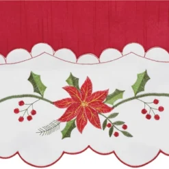 Collections Etc Poinsettia Curtains -Home Decor Store GUEST 585c76fd dd43 448d 8ebd 4ec0f3d6502c