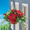 Collections Etc Hanging Artificial Evergreen Poinsettia And Pine Basket 12 X 12 X 17 2 Collections Etc Hanging Artificial Evergreen Poinsettia And Pine Basket 12 X 12 X 17 -Home Decor Store GUEST 5ba28530 b5c8 42aa 8dd6 bcaa3b2d99c8