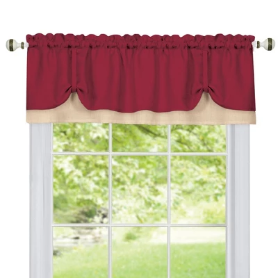 Collections Etc Darcy Two-Tone Rod Pocket Window Curtain Valance With Pick-Up Accents, Home Décor For Any Room 8 Collections Etc Darcy Two-Tone Rod Pocket Window Curtain Valance With Pick-Up Accents, Home Décor For Any Room - Image 6