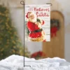 Collections Etc This House Believes In Santa Garden Flag -Home Decor Store GUEST 64236819 0a43 4a5c 8f13 6714bd497cfb