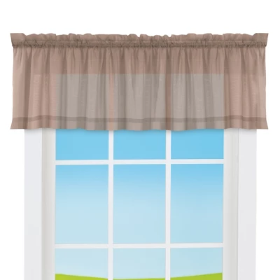 Collections Etc Elegant Sheer Voile Rod Pocket Window Valance 6 Collections Etc Elegant Sheer Voile Rod Pocket Window Valance - Image 4
