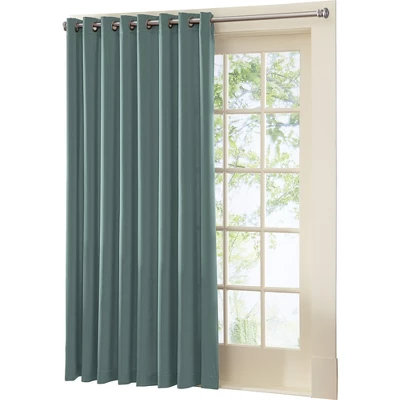 Collections Etc Gramercy Patio Door Grommet Top Curtain Panel, Single Panel, 8 Collections Etc Gramercy Patio Door Grommet Top Curtain Panel, Single Panel, - Image 6