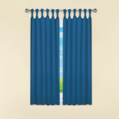 Collections Etc Knotted Top Blackout Curtain Panels 3 Collections Etc Knotted Top Blackout Curtain Panels