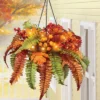 Collections Etc Artificial LED Fall Fern Mixed Hanging Basket 19 X 19 X 20 Orange 2 Collections Etc Artificial LED Fall Fern Mixed Hanging Basket 19 X 19 X 20 Orange -Home Decor Store GUEST 76197fe2 26a9 4972 a011 778a7b9cf39a