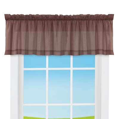 Collections Etc Elegant Sheer Voile Rod Pocket Window Valance 7 Collections Etc Elegant Sheer Voile Rod Pocket Window Valance - Image 5
