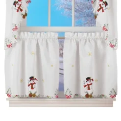 Collections Etc Snowman Cardinal Window Curtain Christmas Decoration -Home Decor Store GUEST 79707cb8 b904 4c8e ab1c 5322ce5530b2