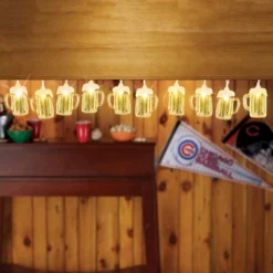 Collections Etc Battery-Operated Foam-Topped Beer Mug String Lights - 10 Ft 7 Collections Etc Battery-Operated Foam-Topped Beer Mug String Lights - 10 Ft -Home Decor Store GUEST 7a0baf66 c99d 4a51 b852 19fcdca68556