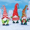 Collections Etc Holiday Garden Gnomes Metal Stakes - Set Of 3 -Home Decor Store GUEST 7a450a7a 2d30 4ae4 b4c6 ad21d2c0125e