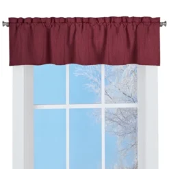 Collections Etc Solid Textured Swag Window Valance With Rod Pocket Top For Easy Hanging - Classic Home Decor For Any Room -Home Decor Store GUEST 7d3231d9 df83 4191 a911 69012a7d4136