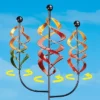 Collections Etc 6-Foot Triple Spiral Spinner Garden Stake -Home Decor Store GUEST 7fdc6de3 c40a 40b9 8dcc 07570e4168fa