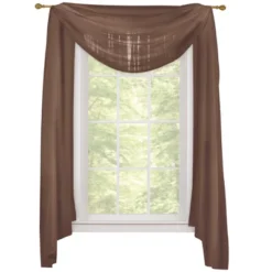 Collections Etc Sheer Window Scarf Curtain, Single Panel, -Home Decor Store GUEST 84005ea1 9d0e 4169 8881 9d6c2ed36890