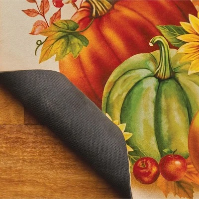 Collections Etc Autumn Harvest Chickadee Skid-Resistant Doormat 1'6"x2'6" 4 Collections Etc Autumn Harvest Chickadee Skid-Resistant Doormat 1'6"x2'6" - Image 2