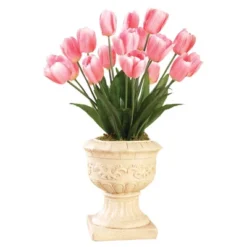 Collections Etc Springtime Tulip Bushel Artificial Maintenance-Free Bouquet Bush - Set Of 3 -Home Decor Store GUEST 89db6fb6 1339 42ee b32c 30fde6779304