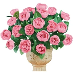 Collections Etc Cabbage Rose Bushes Set Of 3 9 Collections Etc Cabbage Rose Bushes Set Of 3 -Home Decor Store GUEST 89f00f52 b63f 4011 a22d fec97ca8b034
