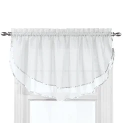 Collections Etc Elegance Sheer Ascot Window Valance, Allows Light To Enter While Maintaining Privacy - Decorative Accent For Any Room In -Home Decor Store GUEST 91b97742 e862 49b6 b7e3 e4ea937f390e