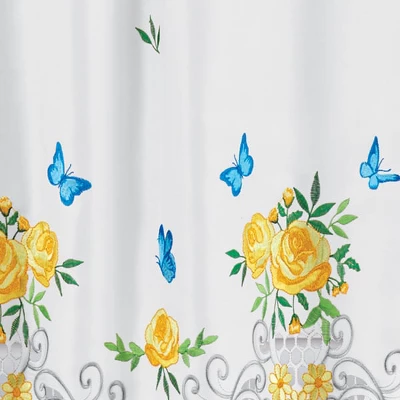 Collections Etc Floral Butterfly Curtains 6 Collections Etc Floral Butterfly Curtains - Image 4
