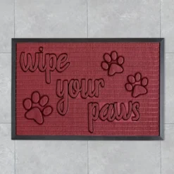 Collections Etc Unique Wipe Your Paw Skid-Resistant Utility Rug -Home Decor Store GUEST 973af2c4 a8ce 44fc 937a cc6167ff6d6f