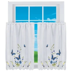 Collections Etc Butterfly Floral Rod Pocket Top Window Curtains, Single Panel, 11 Collections Etc Butterfly Floral Rod Pocket Top Window Curtains, Single Panel, -Home Decor Store GUEST 9d19b6a3 03c9 48c6 8809 3789ad98ef50