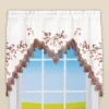 Collections Etc Embroidered Chickadee Lace Border Swag Valance -Home Decor Store GUEST 9ec6e8b8 e525 4244 9908 ae25add62c95
