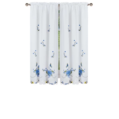 Collections Etc Rose And Butterfly Embcurtains 5 Collections Etc Rose And Butterfly Embcurtains - Image 3