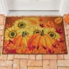 Collections Etc Festive Fall Pumpkin And Sunflower Doormat 1'8"x2'6" -Home Decor Store GUEST adb13952 93e7 45eb b911 8e6af2da4023