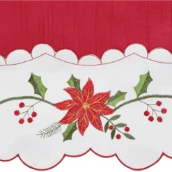 Collections Etc Poinsettia Curtains -Home Decor Store GUEST ae331f37 3808 490f 980a 8752070085cd