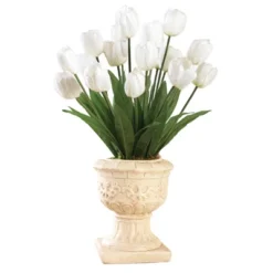Collections Etc Springtime Tulip Bushel Artificial Maintenance-Free Bouquet Bush - Set Of 3 -Home Decor Store GUEST b18f8eef 236f 4590 ae36 19463ed22b63