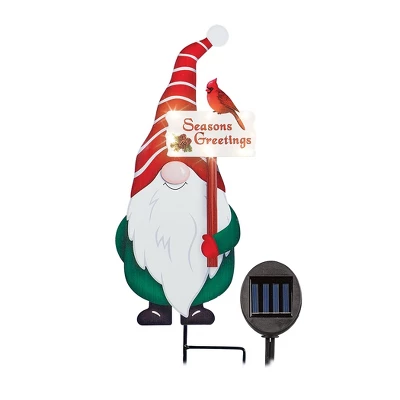 Collections Etc Outdoor Christmas Gnome Solar Stake Decoration 7 Collections Etc Outdoor Christmas Gnome Solar Stake Decoration - Image 5
