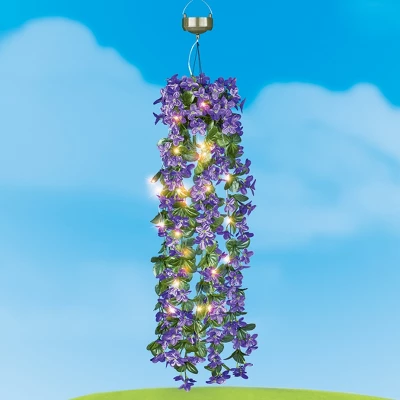 Collections Etc Solar Powered Artificial Hanging Outdoor Mini Lilies 6.5 X 6.5 X 33 3 Collections Etc Solar Powered Artificial Hanging Outdoor Mini Lilies 6.5 X 6.5 X 33