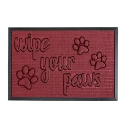 Collections Etc Unique Wipe Your Paw Skid-Resistant Utility Rug -Home Decor Store GUEST bad2fdcc 3f82 4fe2 acc9 7ab703b7cd98