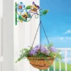 Collections Etc Floral Butterfly Wall Bracket With Hanging Basket Planter 8 X 8 X 16 -Home Decor Store GUEST bbc77c3c cc55 44ce bbfa 0549a1c07c7f