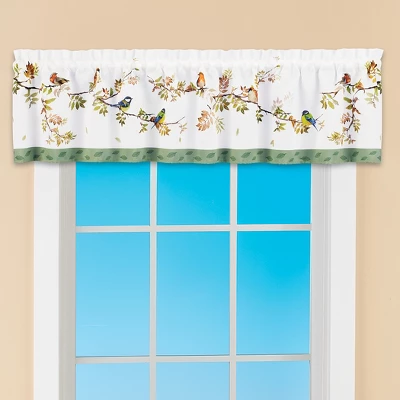 Collections Etc Songbirds On Fall Branches Window Valance 3 Collections Etc Songbirds On Fall Branches Window Valance