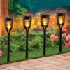 Collections Etc Outdoor Solar Flaming Garden Pathlights - Set Of 4 2 Collections Etc Outdoor Solar Flaming Garden Pathlights - Set Of 4 -Home Decor Store GUEST bda448a3 7c19 4cbd aeee f9f59431e84e