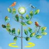 Collections Etc Solar Bird And Leaves 2 Tier Wind Spinner Garden Stake 20 X 20 X 51.5 -Home Decor Store GUEST c04d9d4a e729 4190 8c20 9ca92ca9cc22