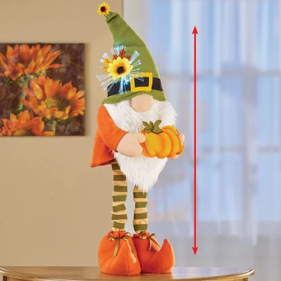 Collections Etc Extendable Fiber Optic Fall Gnome Porch Greeter 11 X 7 X 36 3 Collections Etc Extendable Fiber Optic Fall Gnome Porch Greeter 11 X 7 X 36