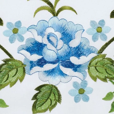 Collections Etc Elegant Flower & Ivy Bordered Edge Window Curtains 5 Collections Etc Elegant Flower & Ivy Bordered Edge Window Curtains - Image 3